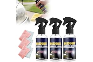 Car Headlight Restoration Spray Kit for Polishing Car Headlight, 2026 New Light Cleaner & Restorer Kit with Cleaning Cloth fo