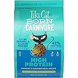 Tiki Cat Born Carnivore High Protein, Herring & Salmon Meal, Grain-Free Baked Kibble to Maximize Nutrients, Dry Cat Food, 2.8
