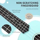 Donner Soprano Ukulele Kit DMU-01 21 Inch Macaron Green Beginner Bundle view 3