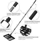 Walensee Lawn Leveling Rake 198cm 43x25cm Steel Handle Levelawn Tool view 3