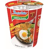 Indomie Mi Goreng Instant Stir Fry Noodles Cup, Halal Certified, Original Flavor, 2.65 Ounce (Pack of 12)