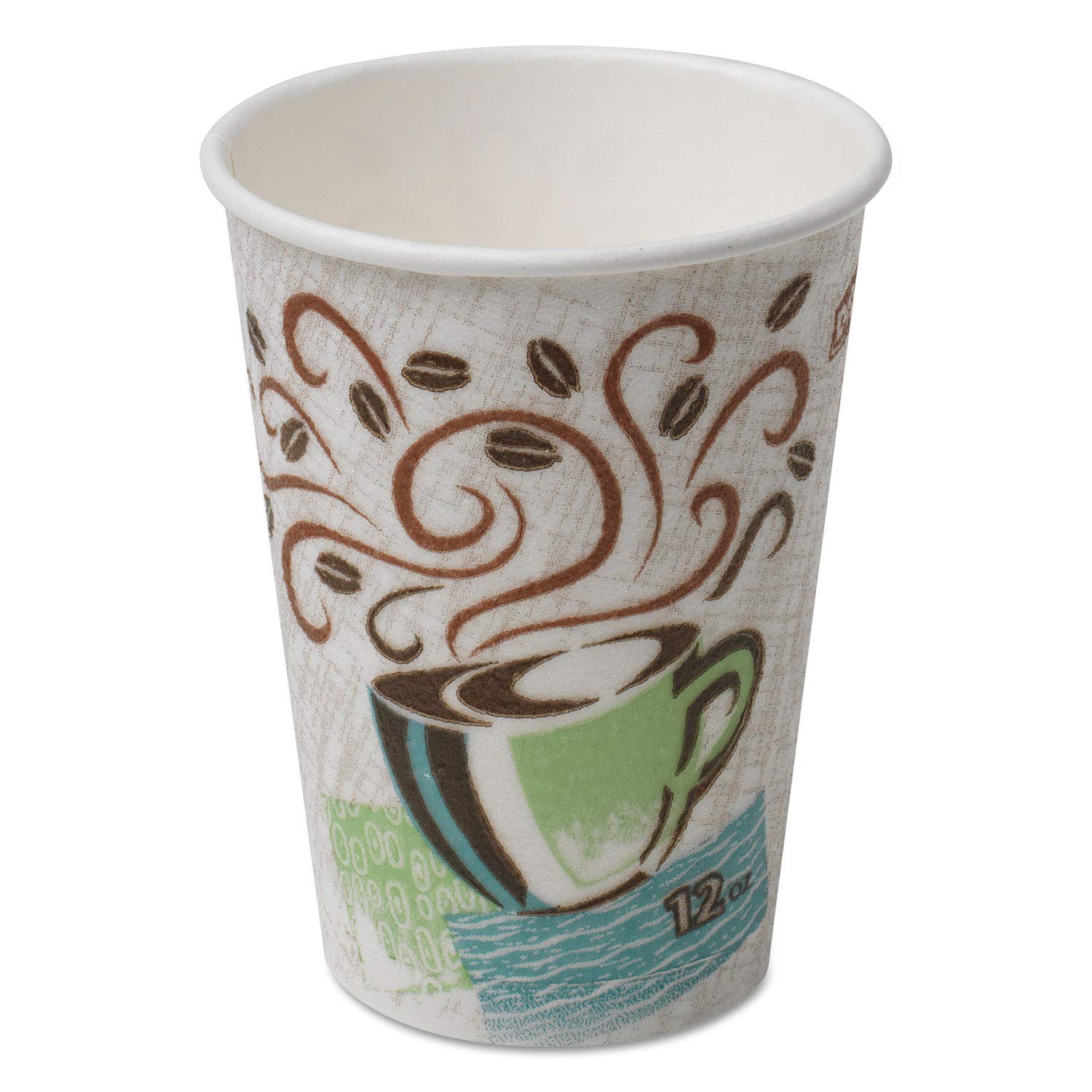 Dixie PerfecTouch 12 oz. Insulated Paper Hot Coffee Cup by GP PRO (Georgia-Pacific), Coffee Haze, 53