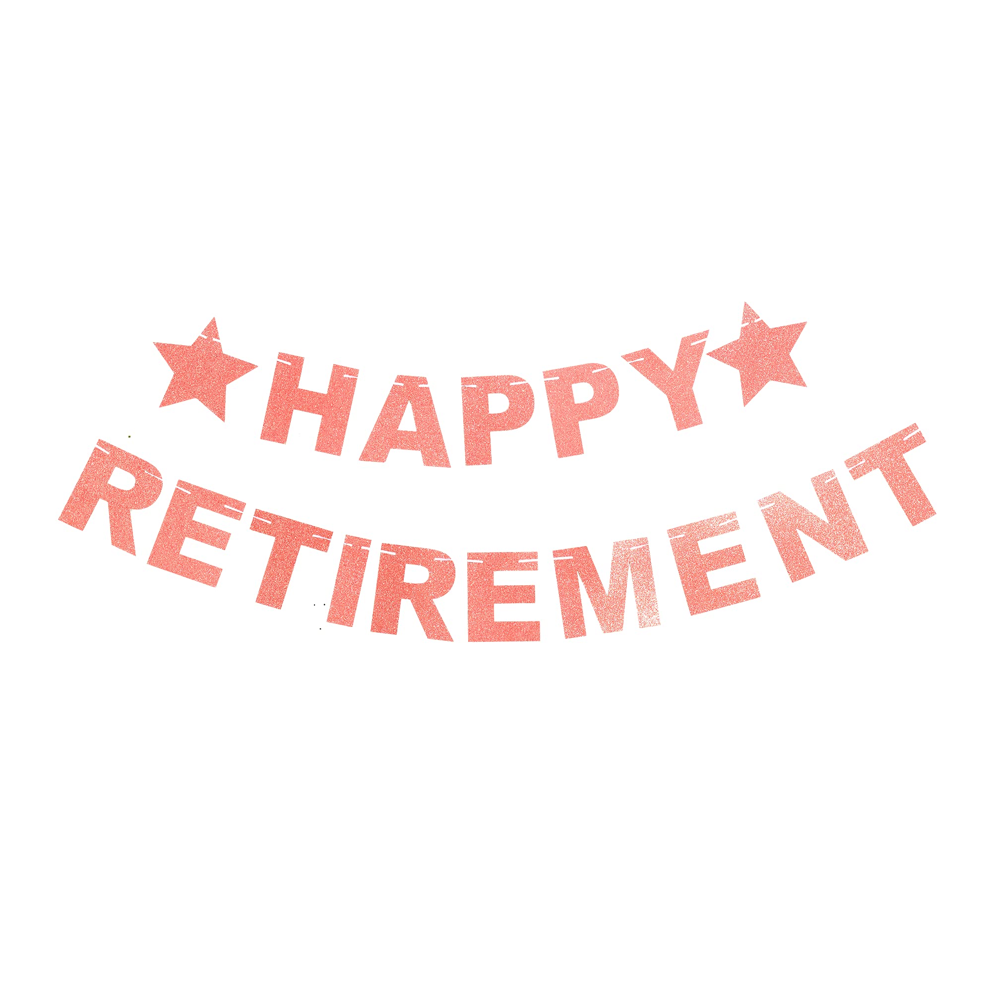 bng-bng Happy Retirement Bunting Banner, Rose Gold Glitter Party Decoration The Legend Has Retired Sign for Women Party Supplies Photo Props Backdrop