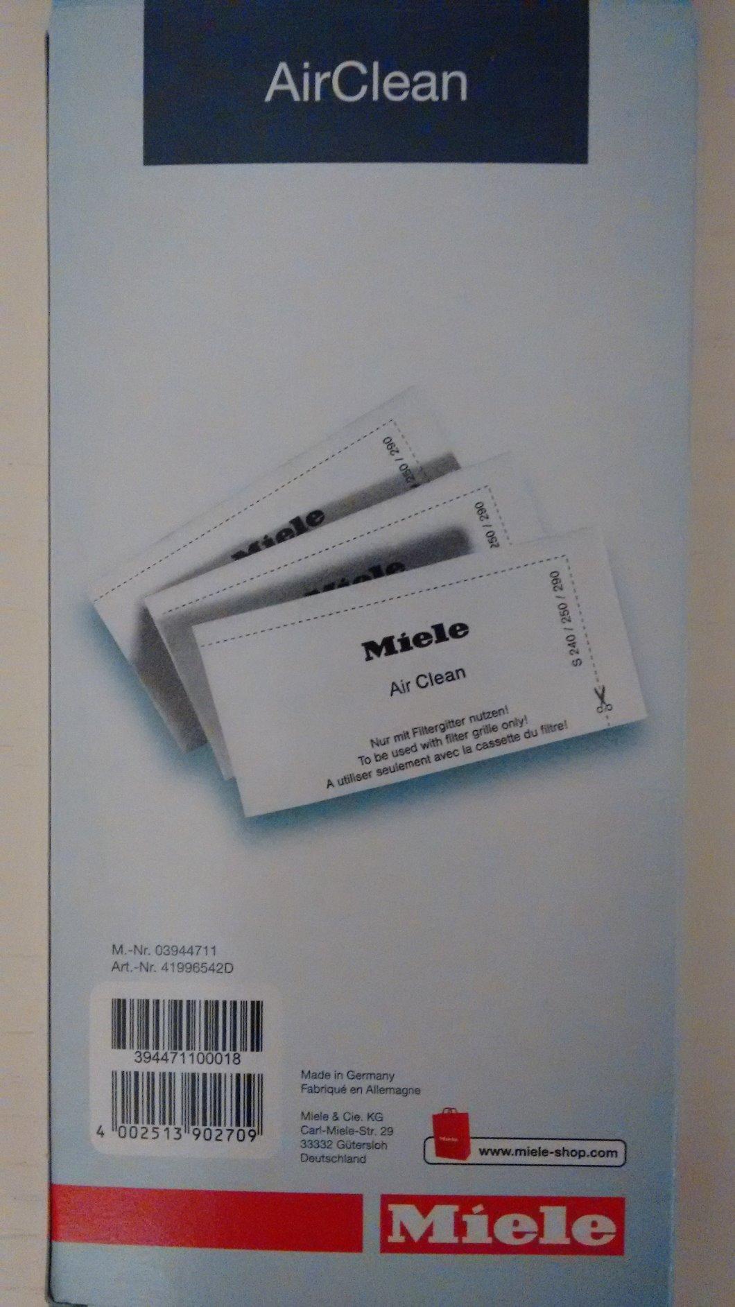 2/mo Finance Miele Air Clean Filters (3 Count),White Buy Now, Pay