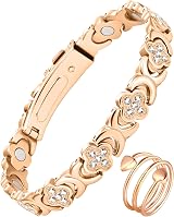 Jecanori Magnetic Bracelet Women Titanium Steel 3800 Gauss Adjustable Gift Box view 1