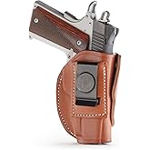 1791 GunLeather 4-Way 1911 Holster - OWB and IWB CCW Leather Gun Holster - Right Handed - Fits All 3 and 4 inch 1911 Models SIG, COLT, Kimber, Ruger, Browning, Taurus