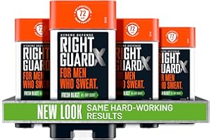 Right Guard Xtreme Defense Antiperspirant Deodorant Gel, Fresh Blast Scent - 5-in-1 Deodorant Men Can Trust, 72-Hour Odor Control, Invisible Gel for Men, 4 oz (4 Pack)