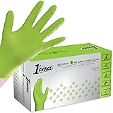 1st Choice Green Nitrile Gloves, Disposable Latex