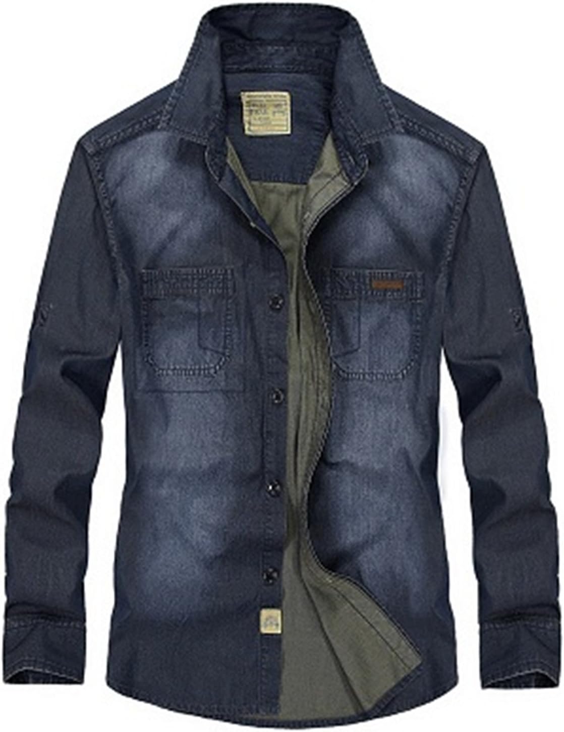 Shengdada Modern 2016 New Arrival Brand Denim Shirt Men Long Sleeve Fashion Style Cotton Mens Jeans Shirt Camisa Masculina Dress Shirt