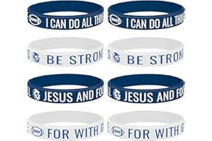 AKAIXI 8 PCS Football Silicone Bracelets for Men & Women, Motivational Football Birthday Party Favors Sport Themed Party Gifts for Sport Fans Team Game Day