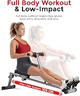 Sunny Health & Fitness SF-RW1205 Rowing Machine 12 Resistance Levels view 4