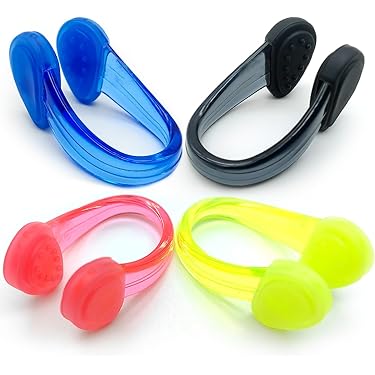Lot De 8 Pinces-nez De Natation En Silicone – Multicolores, Confortables, Pour Adultes Et Enfants Dès 8 Ans