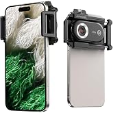 APEXEL 100X Portable Pocket Phone Microscope, Easy Focus for Beginners | Explore Coins, Fabrics, Insects, Built-In Led &amp; Cpl Filter, Clip-On for iOS/Android, No App Needed