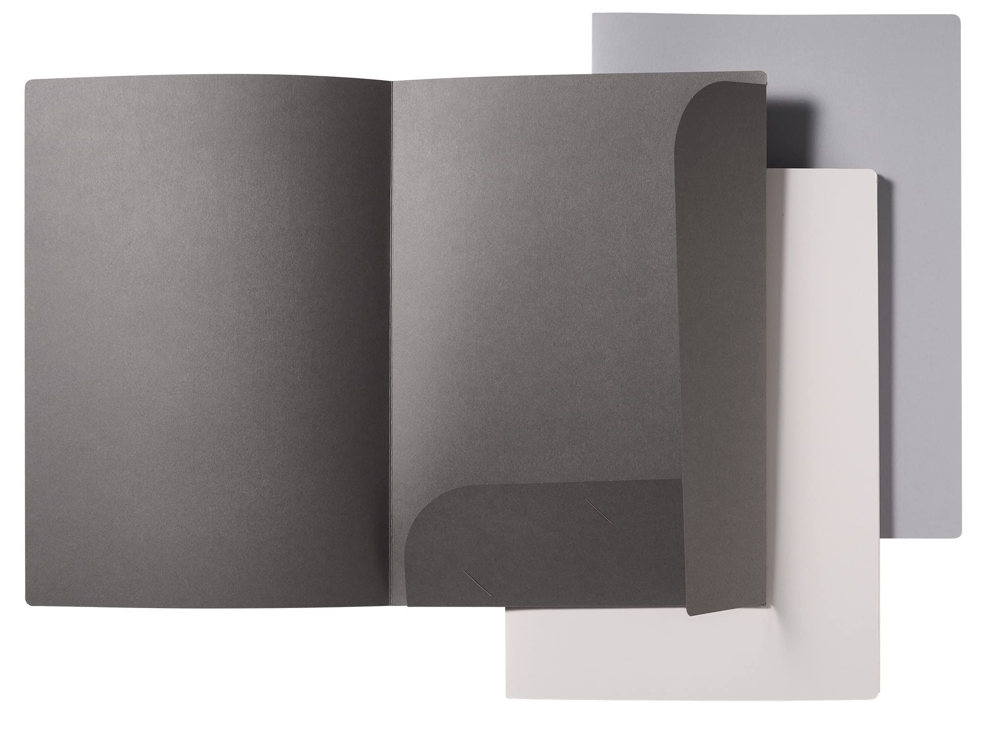 VELOFLEX Grey Elegance 4441781 Document Folder Set of 3 DIN A4 240 g/m² Suitable for Approximately 10 Sheets