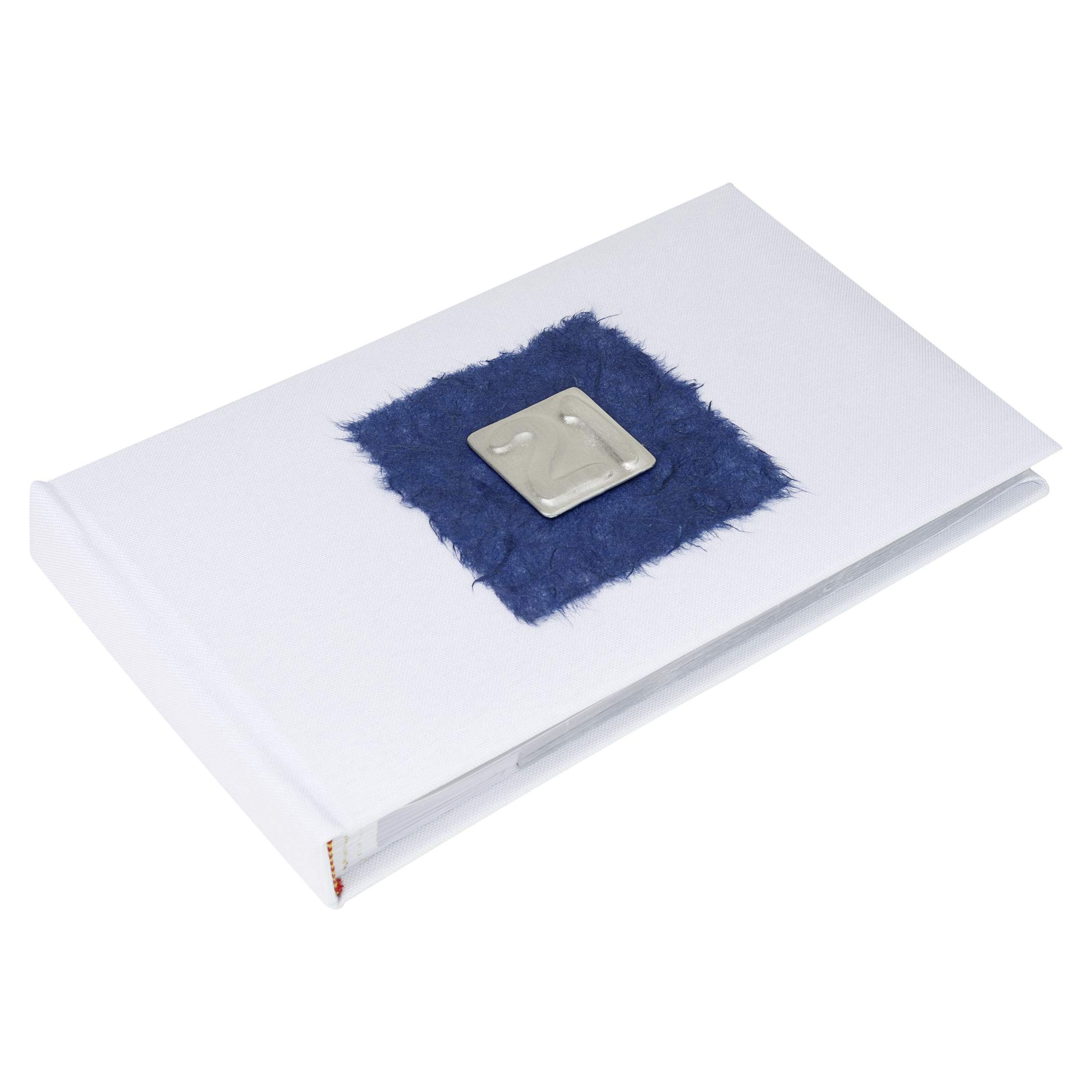 21st photo album for men, classic 21 in pewter on navy background