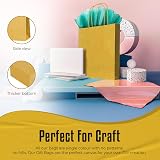 Thepaperbagstore 10 Gold Small Paper Party Bags With Handles 18x22x8cm view 6