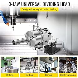 Vevor 5Inch 3 Jaw Chuck Dividing Head Set Precision