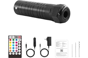 ATOKEE 6W Fiber Optic Light Engine for Starlight Headliner, Bluetooth App/RF Remote Control with Music Mode, Car Plug & Power Adapter, PG Connector & 3 Drill Bits