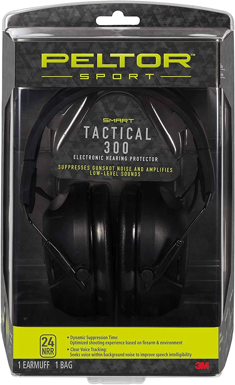 Peltor Sport Tactical 300 Smart Electronic Hearing Protector, Ear Protection, NRR 24 dB, Ideal for the Range, Shooting and Hunting, TAC300-OTH: Home Improvement