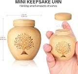 HOOMTREE Bamboo Tree of Life Small Urn 6.1 cu in Keepsake for Ashes view 2