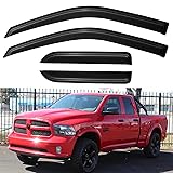 Window Rain Guards for 2009-2018 Dodge Ram 1500