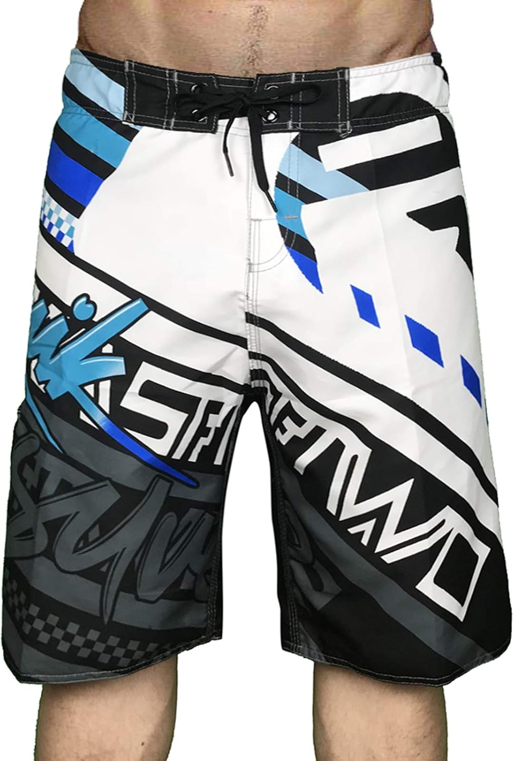 Mens Swim Trunks Board Shorts No Mesh Lining Swimmer Bathing Suit for