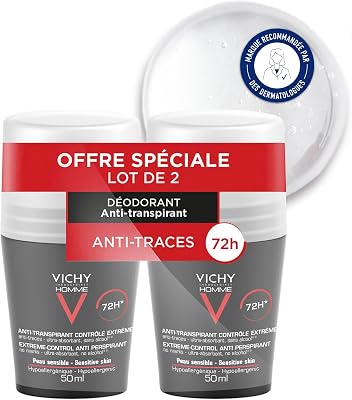 Homme Déodorant Anti-Transpirant Bille Contrôle Extrême 72h