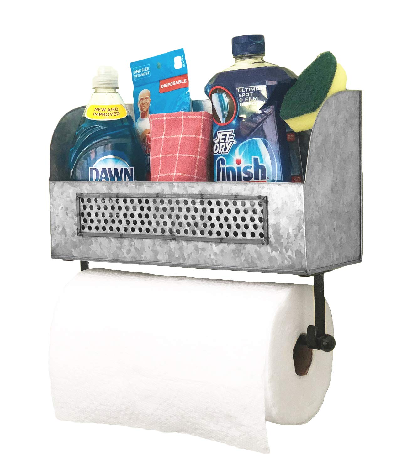 Buy Autumn Alley Rustic Paper Towel Holder with Shelf Wall ed Stylish