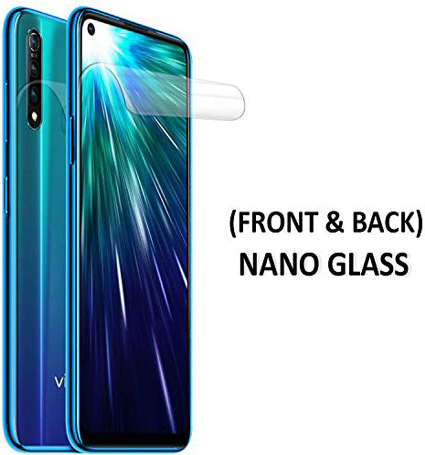Johra® Unbreakable Nano Glass [ Better Than Tempered Glass ] Screen Protector for Vivo Z1 Pro - (Front & Back)