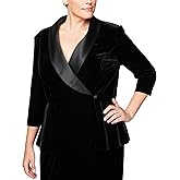 Alex Evenings Womens Velvet Blouse Top (Multiple Styles Petite and Regular Sizes)