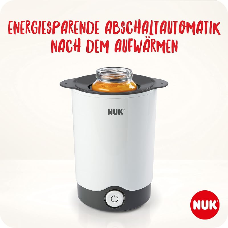 Thermo Express Babyflaschenwärmer | schonendes Erwärmen von flüssiger und breiförmiger Nahrung in 90 Sekunden | automatische Abschaltung | Korb zum einfachen Herausnehmen | EU-Stecker