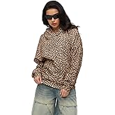 RONICY Camo Hoodie Leopard Print Top Sweatshirt