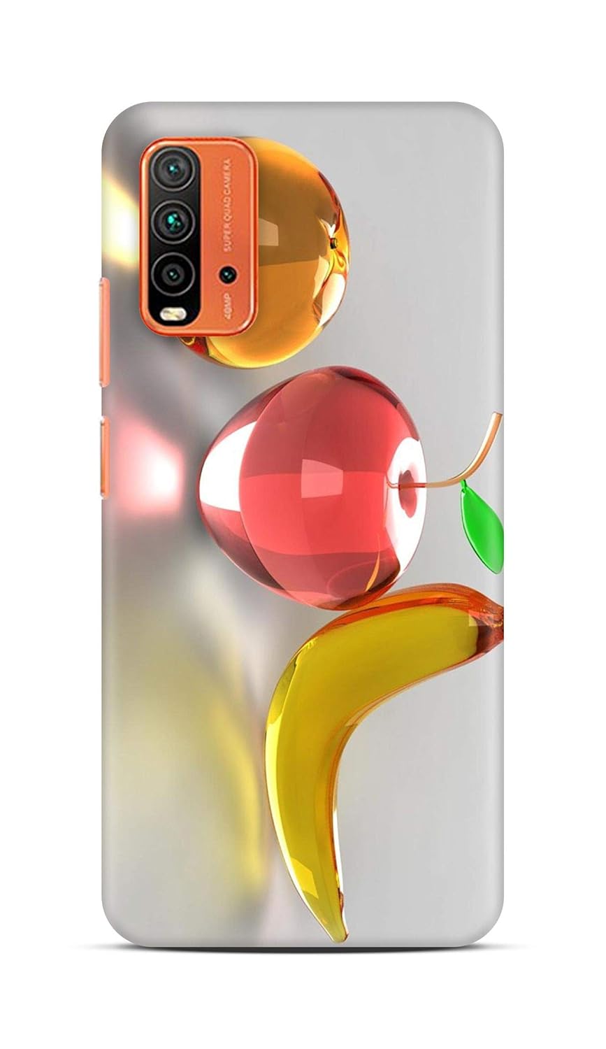 Shengshou Mobile Back Cover for Redmi 9 Power Kids Fruit ABC1333M34532