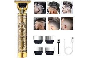 RQTYBUI Hair Clippers for Men, Cordless Electric Hair Trimmer and Beard Shaver, T Blade Zero Gapped Edgers Clipper Hair Cutting Kit, Rechargeable, Gift for Father