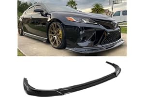 skkyoro Front Spoiler Lip Splitter Kit for Toyota Camry SE XSE TRD 8th 2018 2019 2020 Lower Chin Bumper Spoiler Splitter Protection Body Kit (Glossy Black)