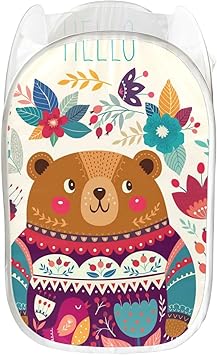 Cesta de lavandería para niñas adolescentes, bebé, invierno, dibujos