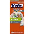 Hefty Recycling Trash Bags – Clear, 30 Gallon, 36 Count