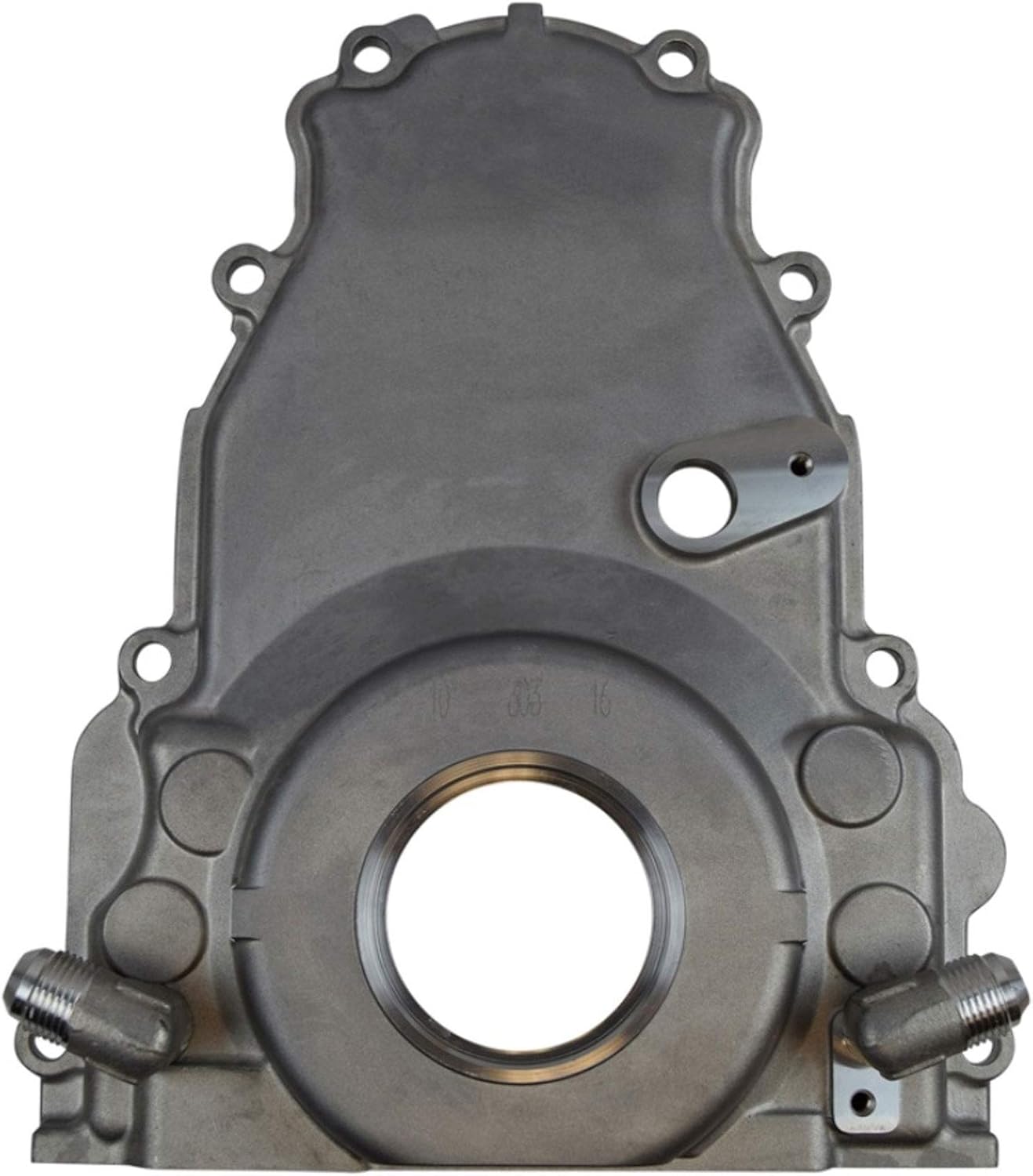 ICT Billet LS Gen 4 Twin Turbo Oil Drain Return Front