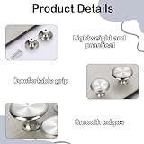 Nuqin 6Pcs Cabinet Knobs Stainless Steel 24mm Diameter 0.94in view 5