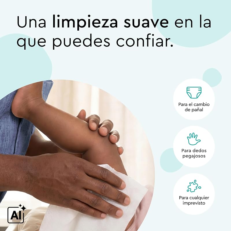 Lenços umedecidos LILLYDOO com 99% de água, 10 embalagens de 15 (150 unidades), 100% sem plástico, sem perfumes e macios como algodão e água