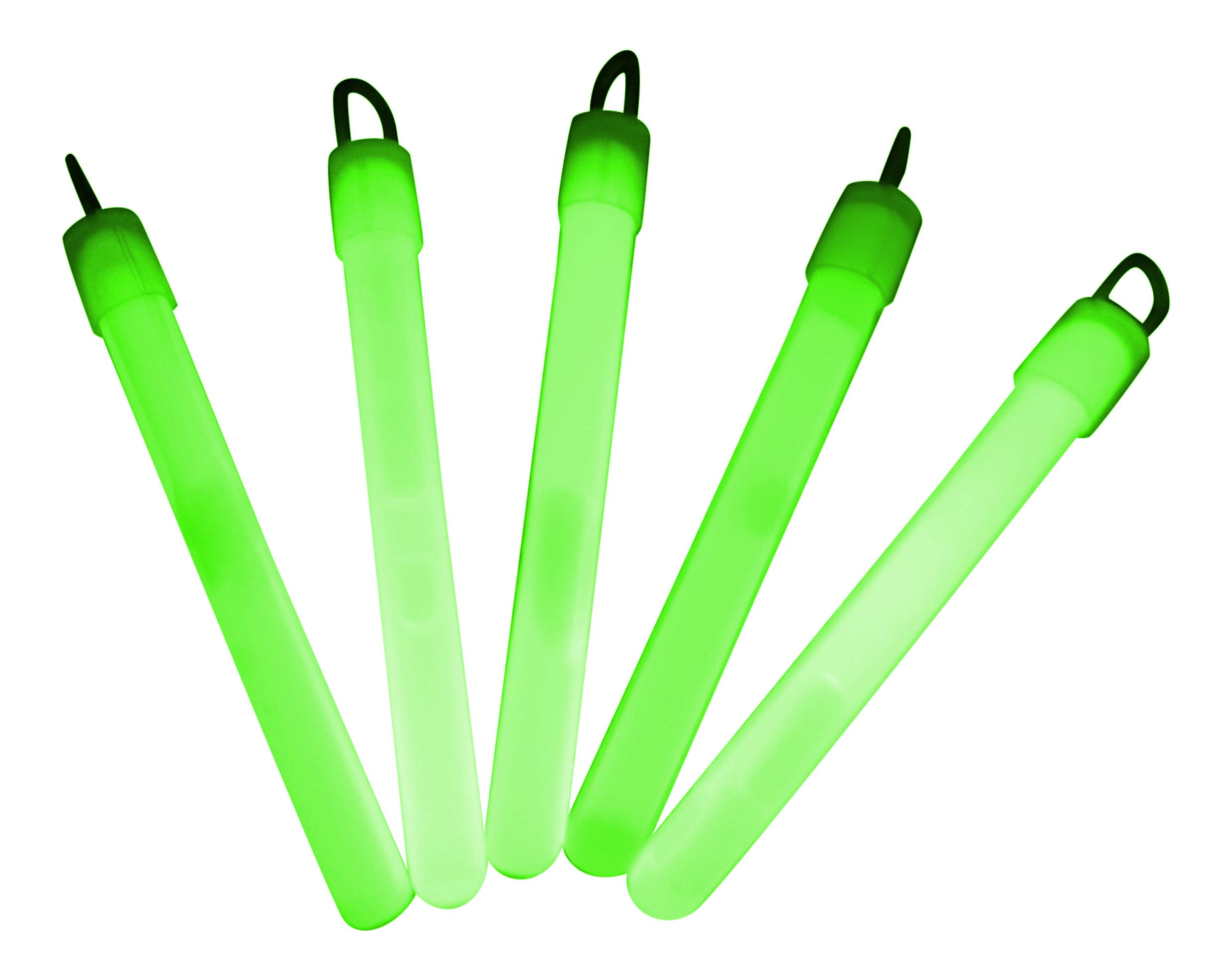 Glowtopia 4 inch Glow Sticks/Glow Batons (1cm thick) - Premium Glowsticks from (Green, 50 Pack)