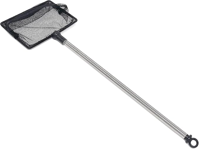 FISH PROS Fine Mesh Fish Tank Net with Long Handle Aquarium Fish Net with Extendable 24inch