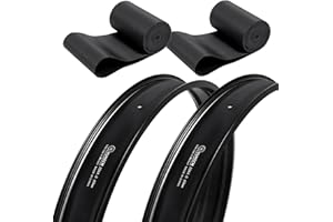YunSCM 2-Pcs 20 x 4 Fat E-Bike Rim Strips Nylon Rim Tape Tire Liners Compatible with 20x4.0 E-Bike Electric Bike, Mountian Bicycle Bike Fat Tires
