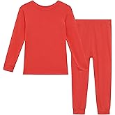 AIUI-HARNSBORN Baby Viscose Summer Sleepwear Pajamas, Girls Boys Toddler Snug Fit Cool Pjs 2-Piece Sets, 2-10Y