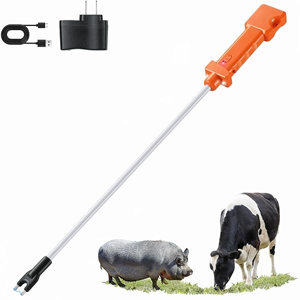 CATTLE PROD, RECHARGEABLE ELECTRIC LIVESTOCK PROD WITH 2...