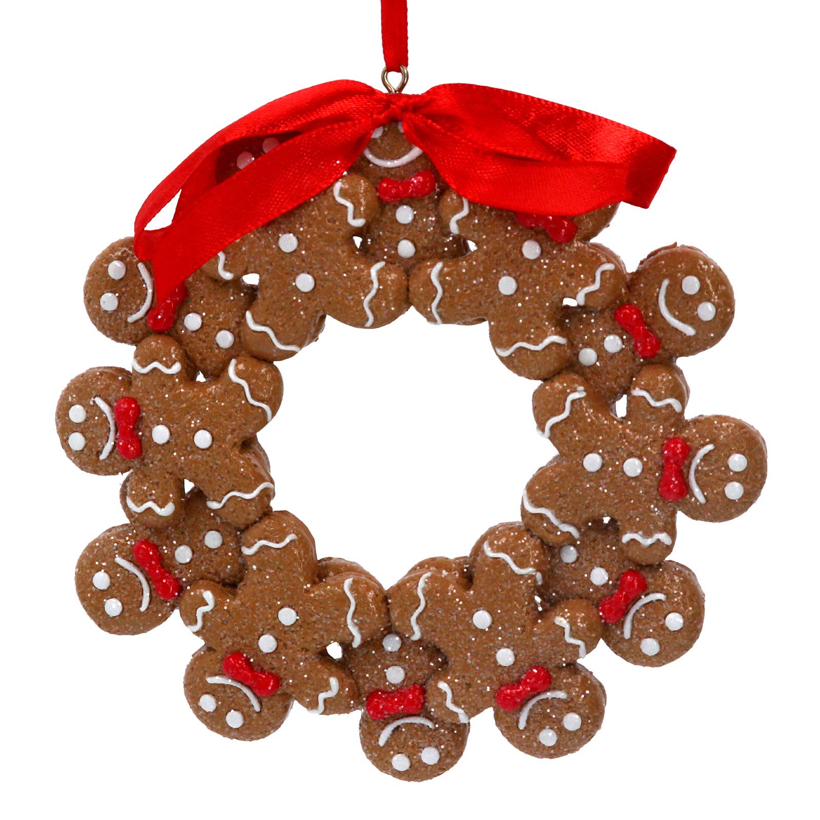 Gisela Graham Gingerbread Wreath Decoration 17181 Gingerbread