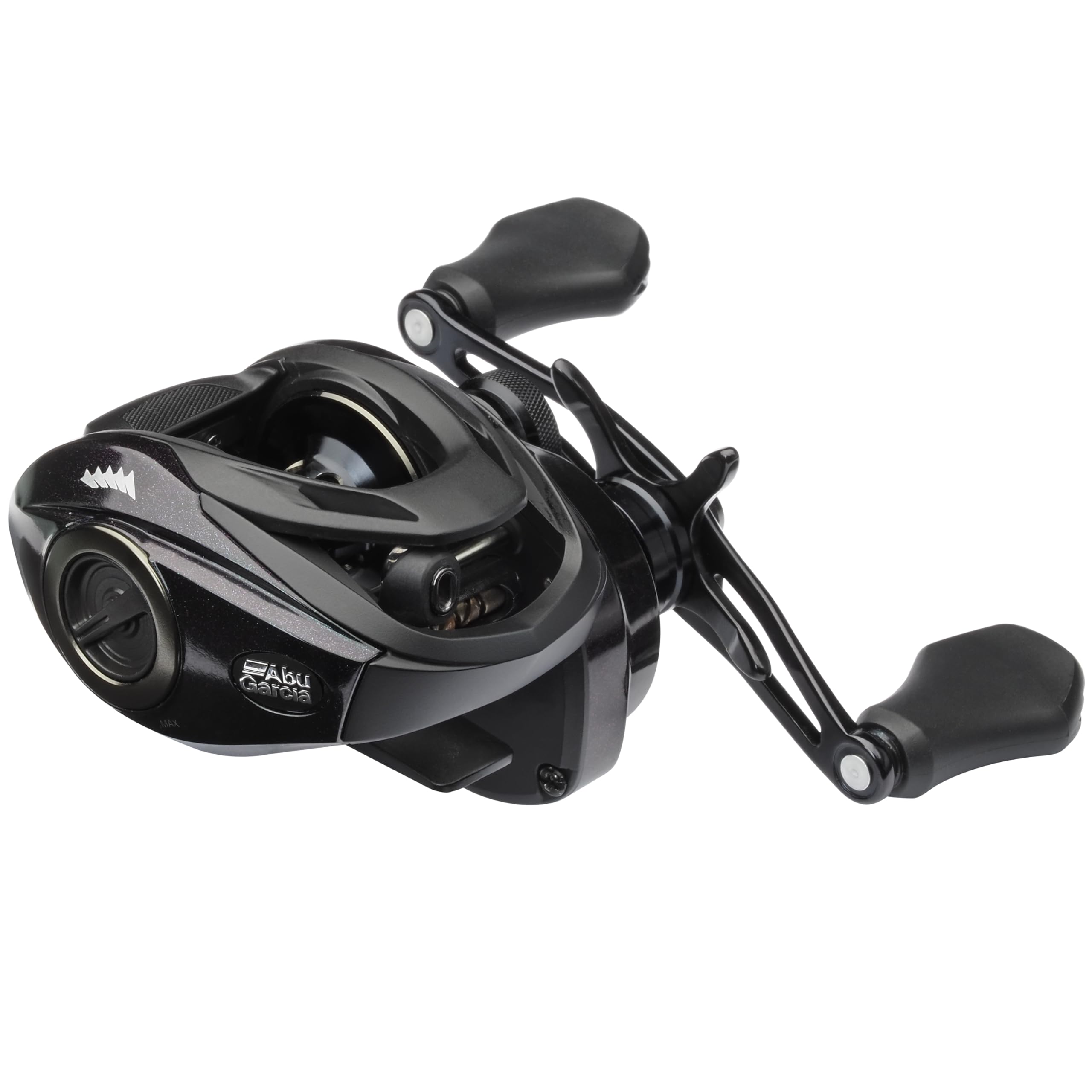 Abu Garcia SPIKE® Casting Reel, Fishing Reel, Low Profile Baitcast Reels, Predator Fishing, Perch, Zander, Unisex, Green/Purple/Black, LP | Left Hand | 7.1:1