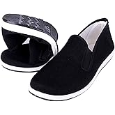 Kung Fu Tai Chi Martial Arts Shoes Rubber Sole Unisex Canvas Anti-Slip Fashion Qigong Trainerss Black