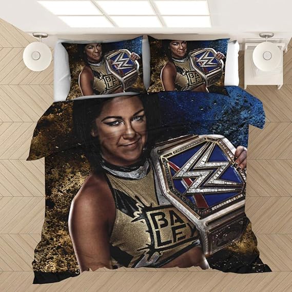 Juego de cama de la estrella del campeón de la lucha libre de la WWE