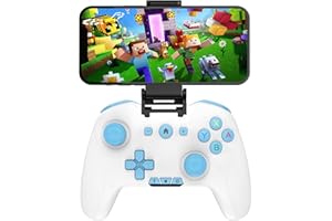 UNIHOW Bluetooth Controller for Switch/Mac/PC/Steam/Mobile Phone/iOS/Android//TV/iPad/Table/Apple Arcade MFi Games, switch pro controller wireless with Adjustable Dual Motion,Turbo,Macros,6-Axis,Wake Up for Black Myth: Wukong (Black) (Purple) (Blue with Clip)